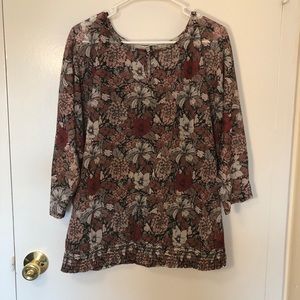 Maurices Floral Blouse Size XL